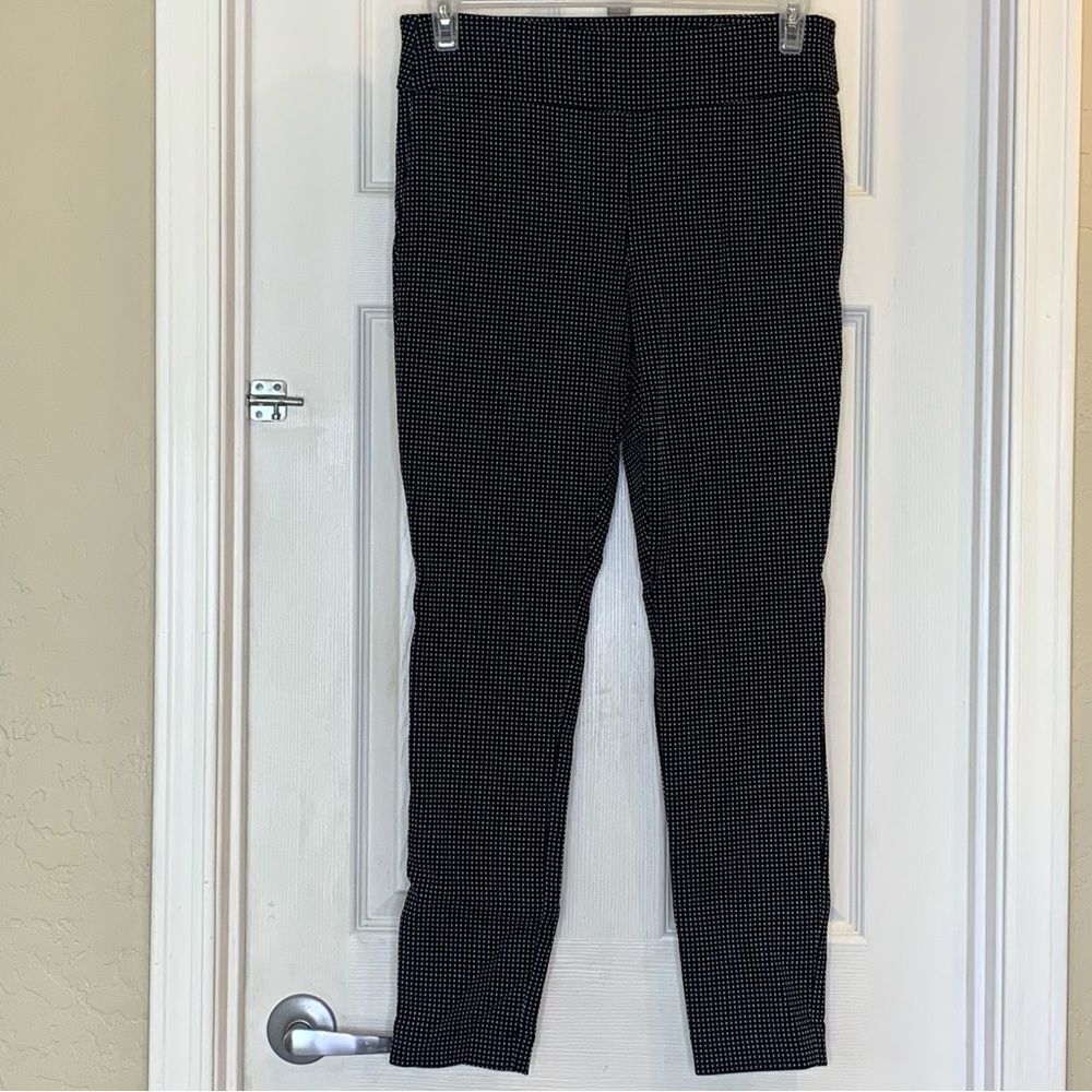 INC International Concepts Black and White Pull On Pants Size 10